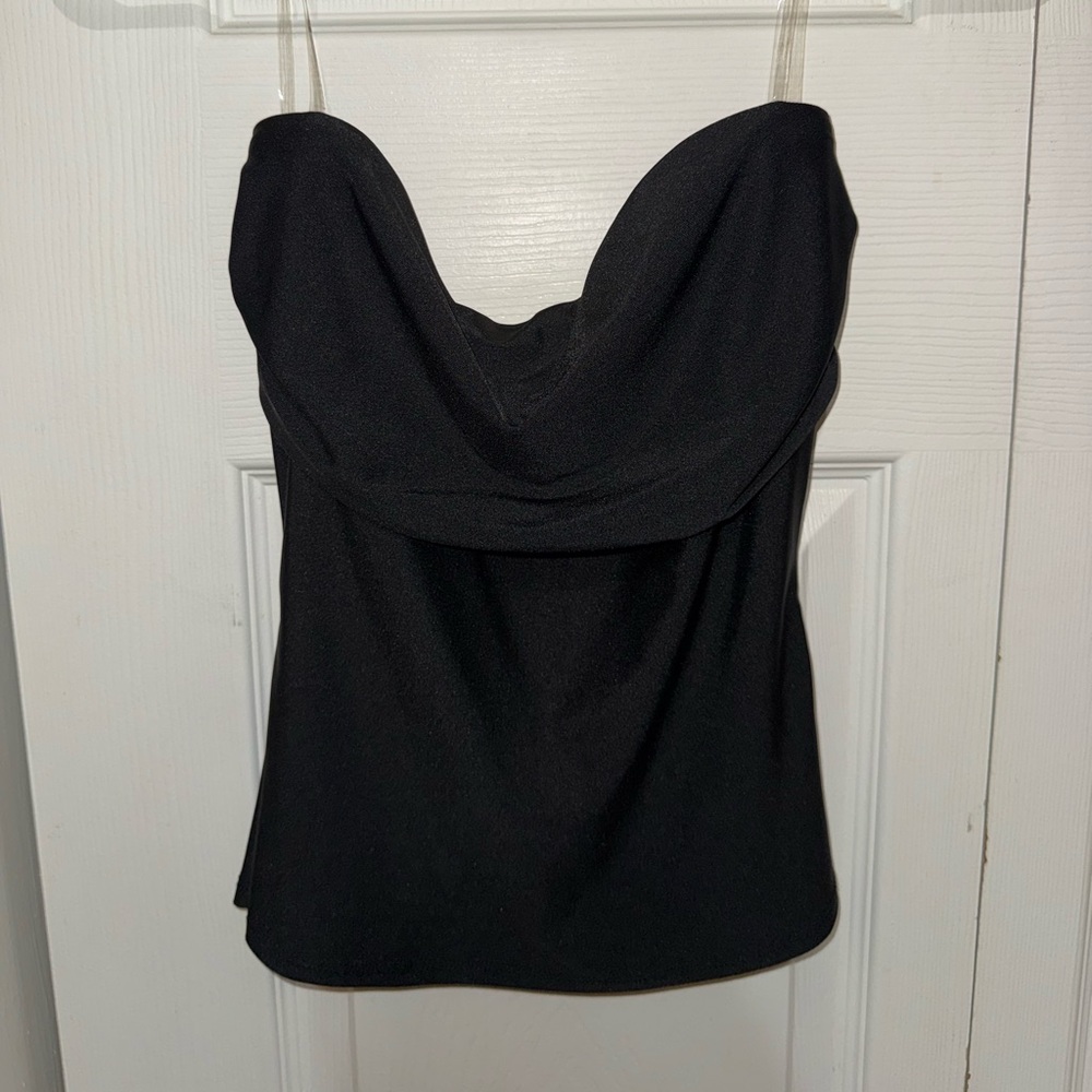Windsor Elegant Black Draped Camisole
